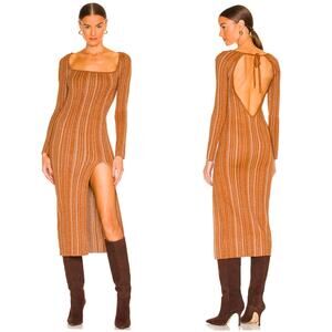 NWT LPA Boone Midi Dress in Bronze
